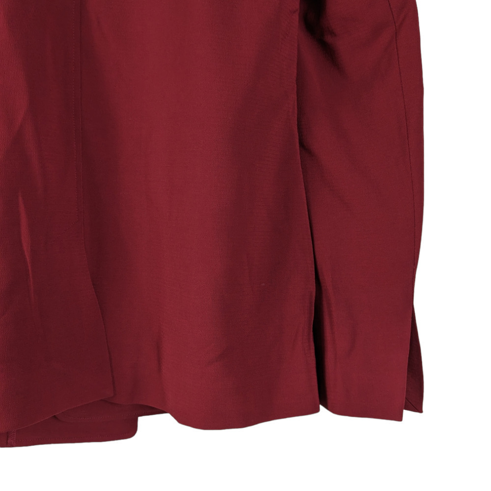 A.L.C. ALC Womens Blazer 6 Red Wool Button Up Front Pockets Unlined Jacket - Picture 7 of 9